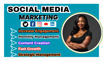 I Will Be Your Monthly Social Media Marketing Manager and Content Creator