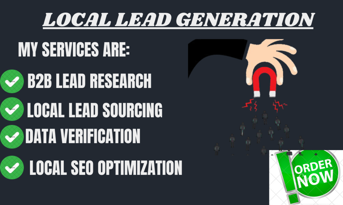 I Will Generate B2B Leads, Local Sales Leads & Business Insurance Leads