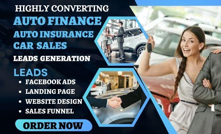 Generate Car Insurance Leads, Auto Finance, and Automotive Dealer Sales Leads for Car Loans