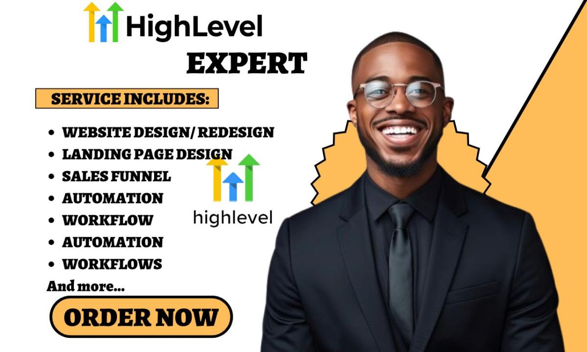 Go HighLevel Website Design & Landing Page Sales Funnel Builder Expert