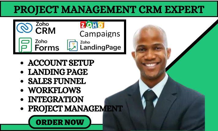 Setup Zoho CRM, Zoho One Form, Zoho Flows for Project Meeting Automation & Integration