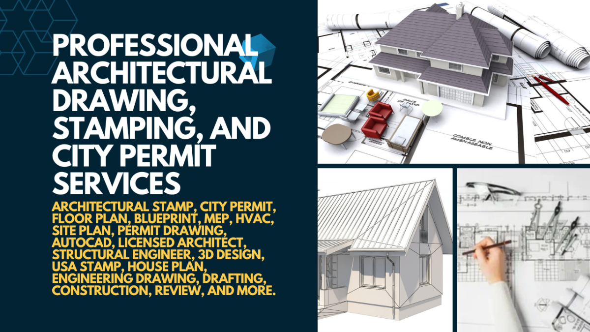 I Will Provide Architectural Texas Stamp and Structural Stamp for City Permits