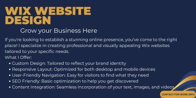 I Will Design Your Wix Website and development