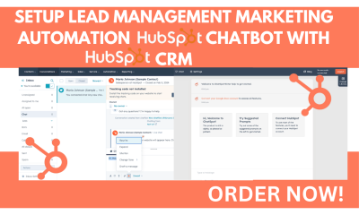 setup lead management marketing automation hubspot chatbot with hubspot crm