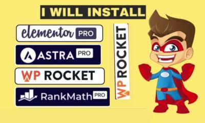 I will install elementor pro,astra pro,rank math,acf pro,yoast premium wordpress plugin