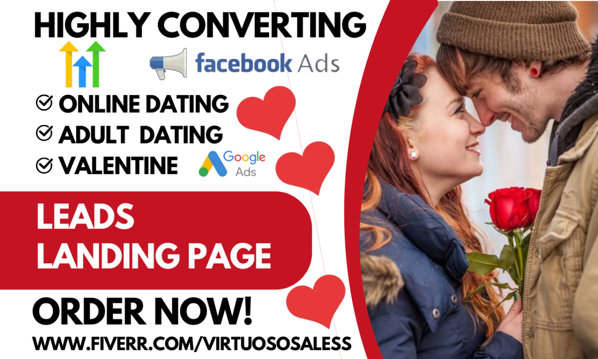 Generate Online Dating Leads with Expert Adult Dating Matchmaking Landing Pages