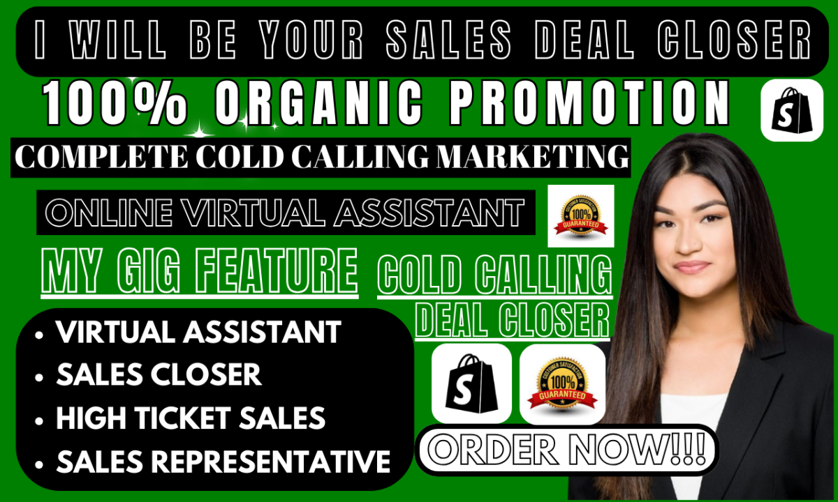 I Will Be Your Expert Sales Closer and Online Sales Representative