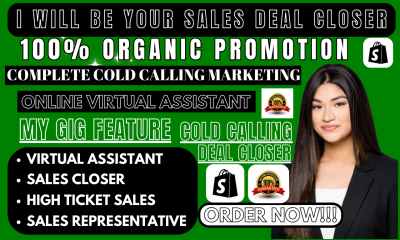 I Will Be Your Expert Sales Closer and Online Sales Representative