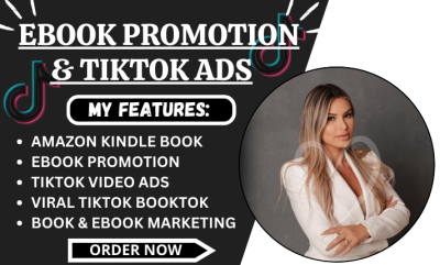 I Will Promote Your eBook with Viral TikTok Video Ads to Boost Amazon Kindle Book Rank