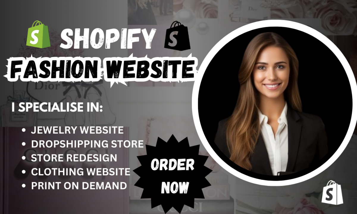 I Will Design a Dropshipping Website Shopify Print on Demand Fashion Store