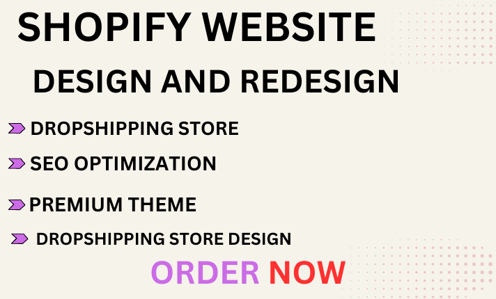 I Will Design and Redesign Your Shopify Store to Perfection