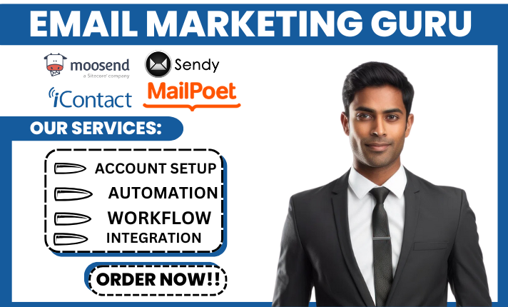 Expert Setup of Moosend, iContact, Sendy, MailPoet, SendPulse, Bitrix24, and Pardot Email Marketing