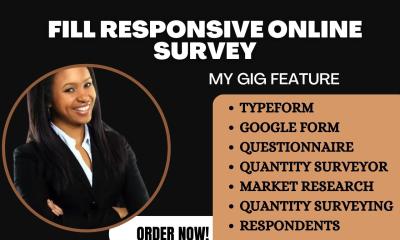 I Will Conduct Online Surveys Using Google Forms & JotForm for Market Research