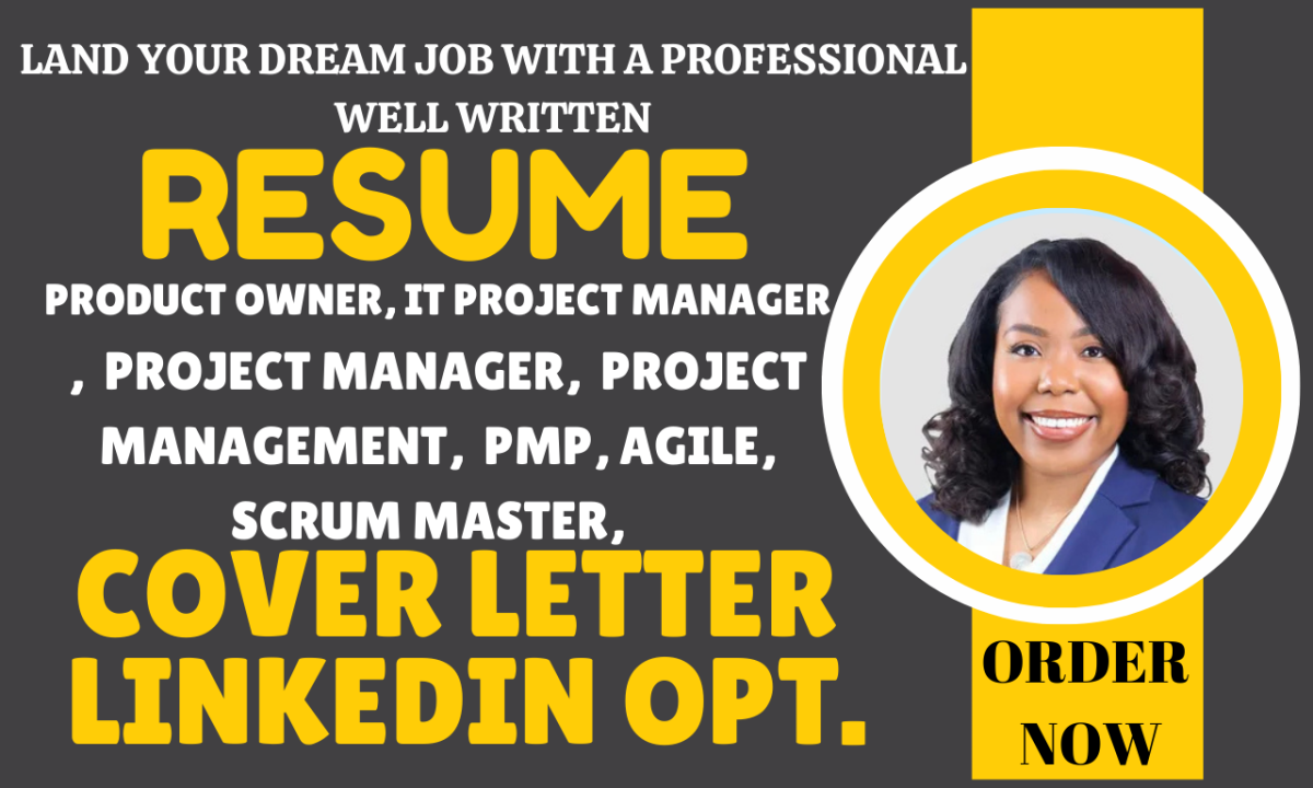 I Will Create a Tailored Resume for IT Project Managers, Scrum Masters, and Agile Professionals