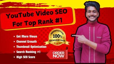 I Will Optimize Your Best YouTube Video SEO for Higher Rankings