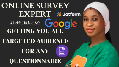 I Will Create an Online Survey with Google Form and Get 1000 Respondents