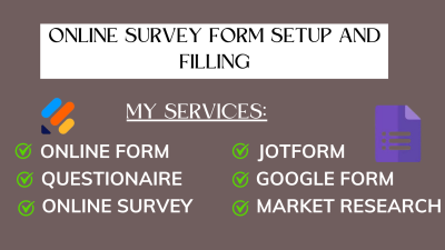 I Will Conduct Online Form with Up to 1000 Responses