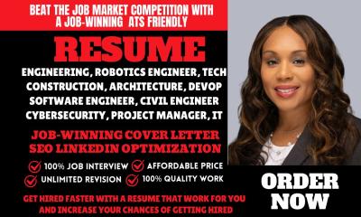 I Will Deliver a 24-Hour Engineering Resume for Cloud Engineering, Consulting, and IT Tech Roles