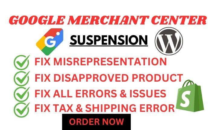 I Will Fix Google Merchant Center Suspension Due to Misrepresentation of GTIN Code