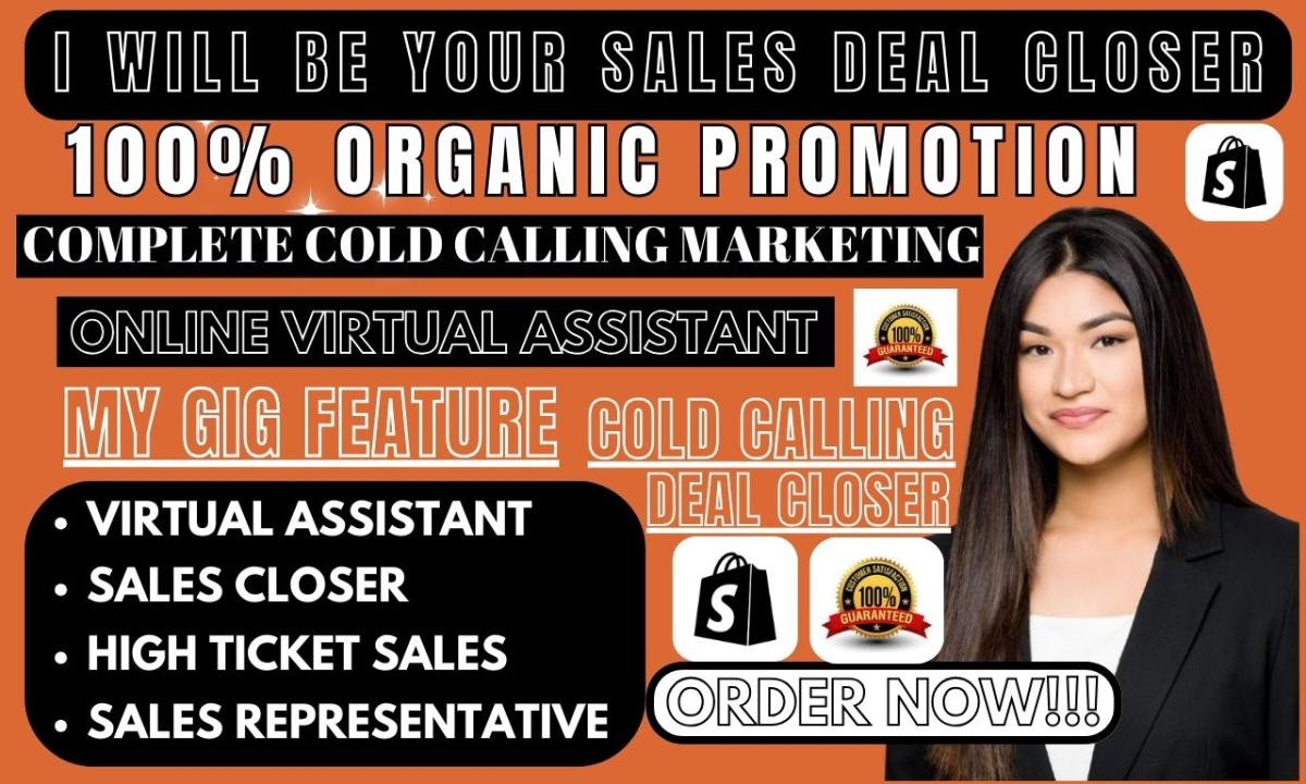 I Will Be Your Expert Sales Closer and Online Sales Representative