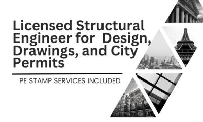 I Will Provide Licensed Washington Structural Design, Drawings, Stamp, and City Permits