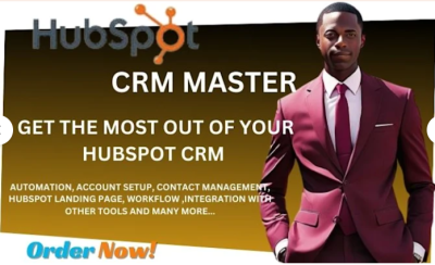 I Will Setup HubSpot CRM, Automation, Landing Page, HubSpot Integration, and CRM Data Entry