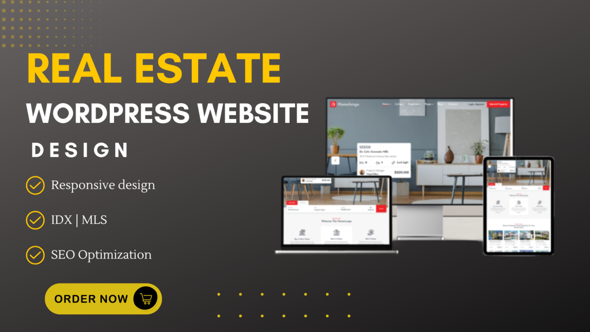 I Will Design a Professional Real Estate WordPress Website