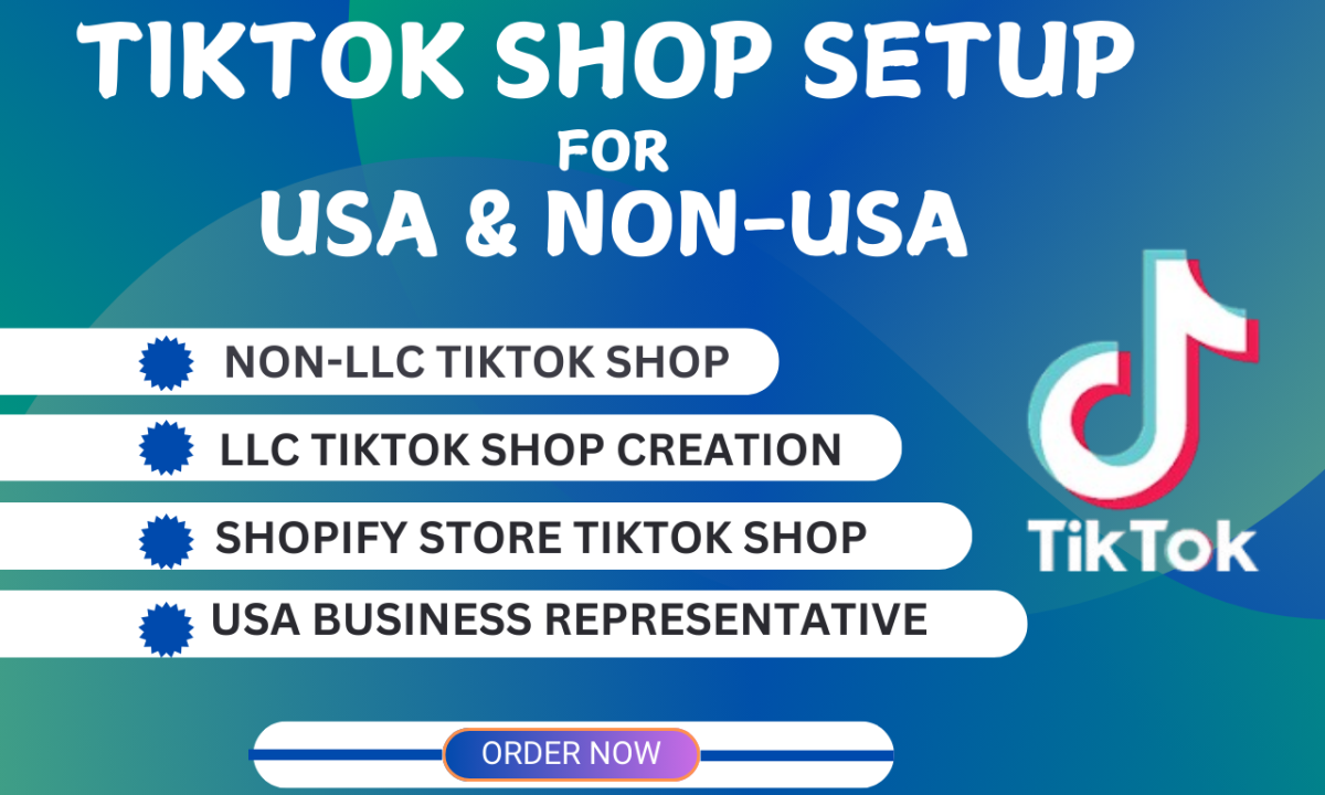 I Will Create a USA TikTok Shop Setup for Non-US Residents