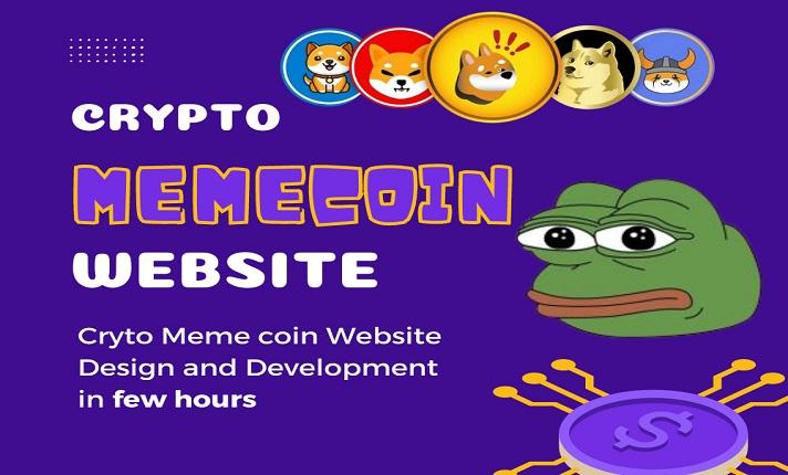 I Will Create a Meme Coin Website, Pepe Website, Meme Token Website