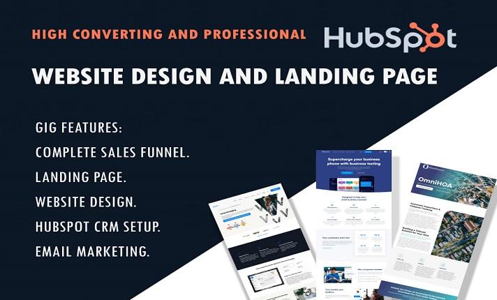 I Will Design and Develop HubSpot Website Blog Landing Pages