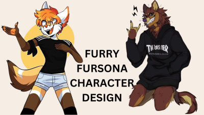 I Will Create NSFW Furry Reference Sheets for Your OC or Fursona