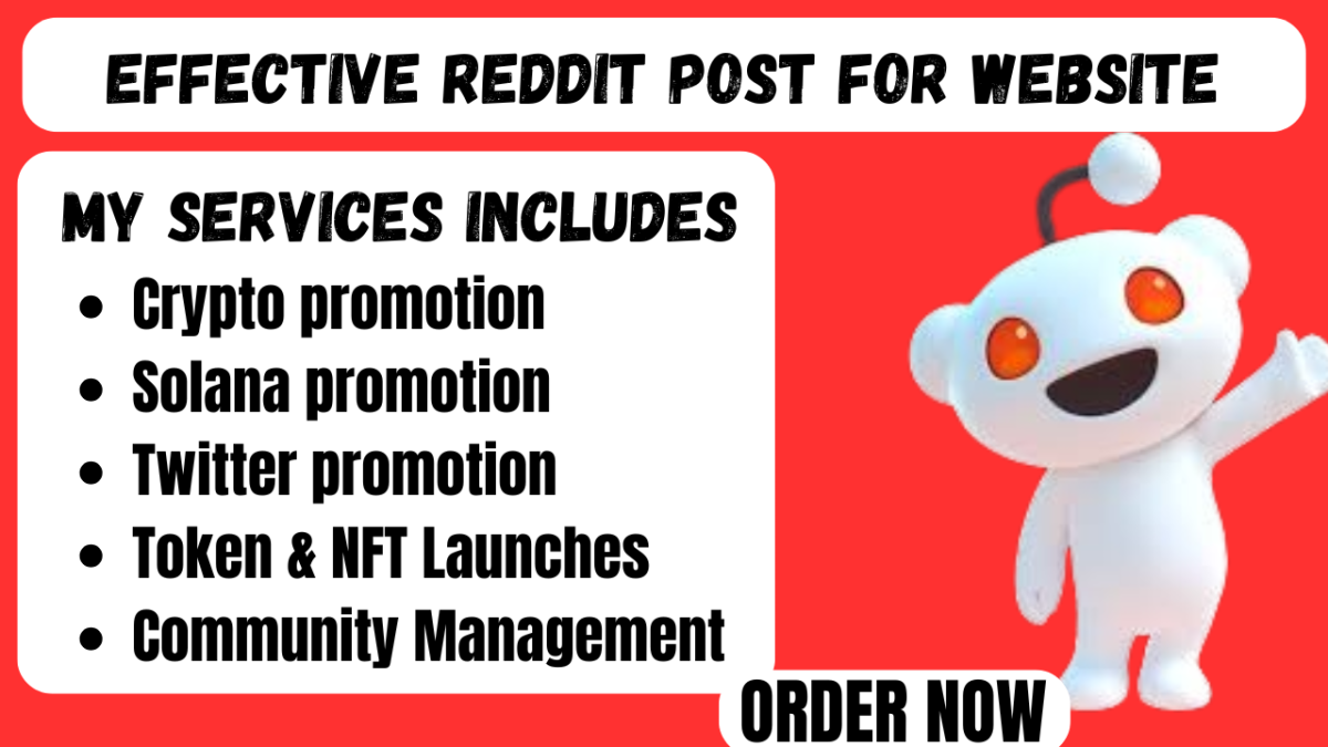 I Will Manage Reddit Posts for Your Crypto Token, Memecoin, NFT, ICO, Pump, Fun, and Airdrop