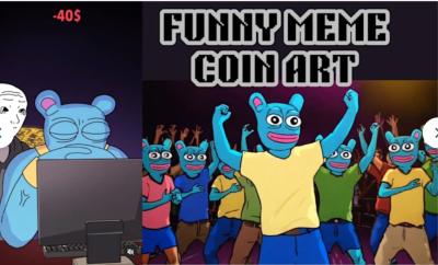 I Will Create Custom Meme Coin Pepe Crypto Meme Video and 2D Meme Animation Stickers