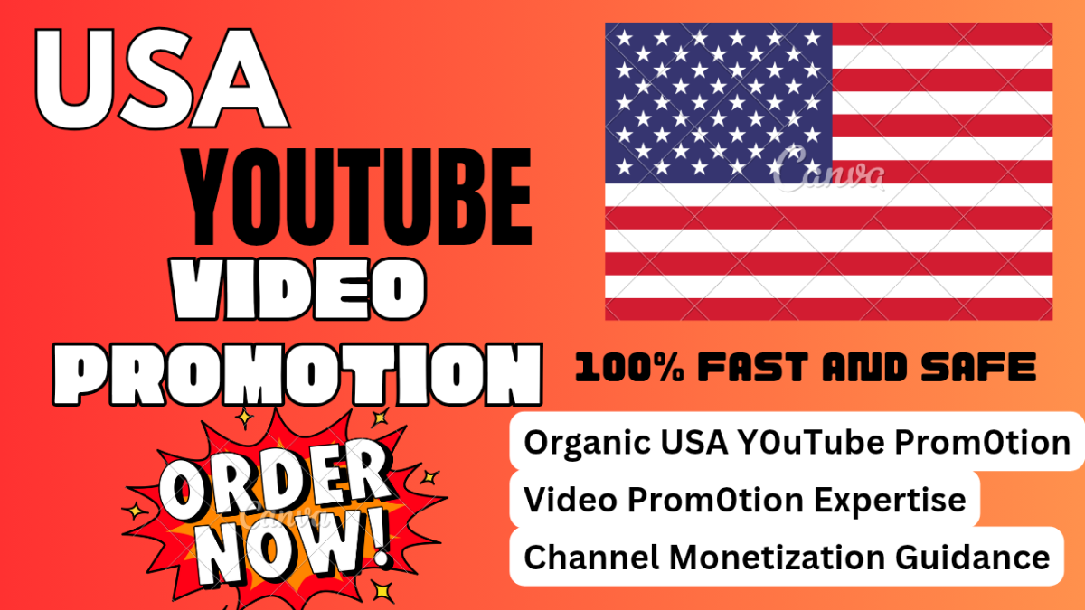 I Will Do Organic USA YouTube Promotion, Video Promotion, Channel Growth & Monetization