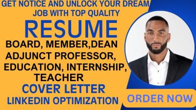 I Will Transform Your Teaching Career with a Professional Resume for Teachers and Professors