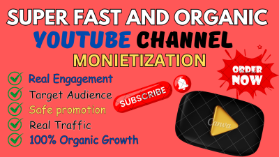 I Will Provide Lightning-Fast Organic YouTube Promotion, Video Marketing, Channel Setup, and SEO