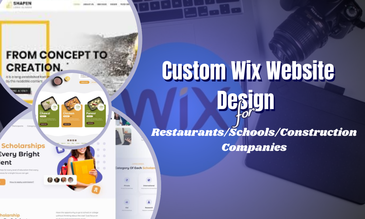 I Will Create a Professional Website for Your Restaurant, School, or Construction Company Using Wix