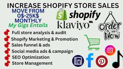 I Will Promote Your Shopify Marketing Store and Boost Sales for Your Ecommerce Dropshipping Website