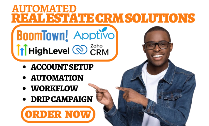 I Will Setup Boomtown, Apptivo, Pipeline Pro, Zoho CRM, Copper CRM, and GoHighLevel Automation