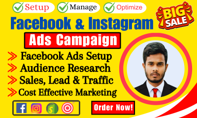 I Will Be Your Affordable Facebook Ads Campaign Expert for Sales