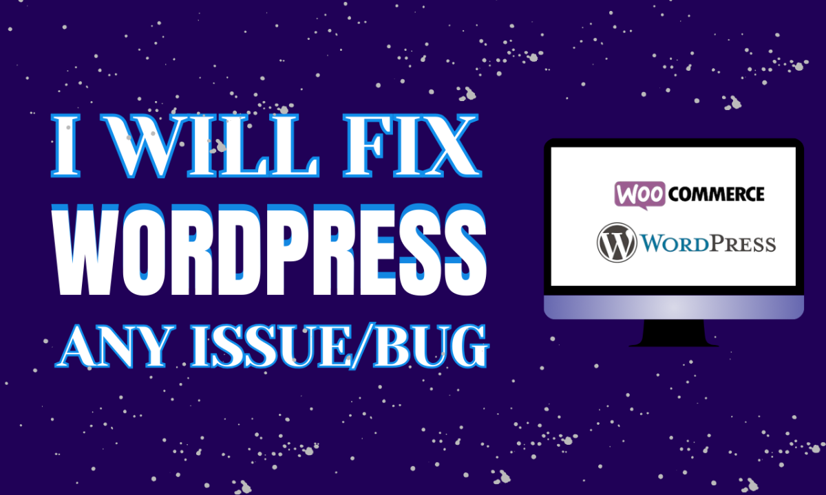 I Will Resolve Problems with WordPress, WooCommerce, Elementor, and SEO