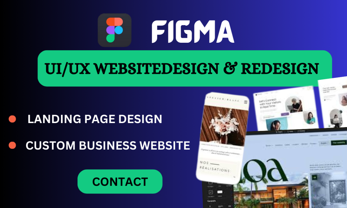I Will Design a Modern Figma UI/UX Website with Landing Page