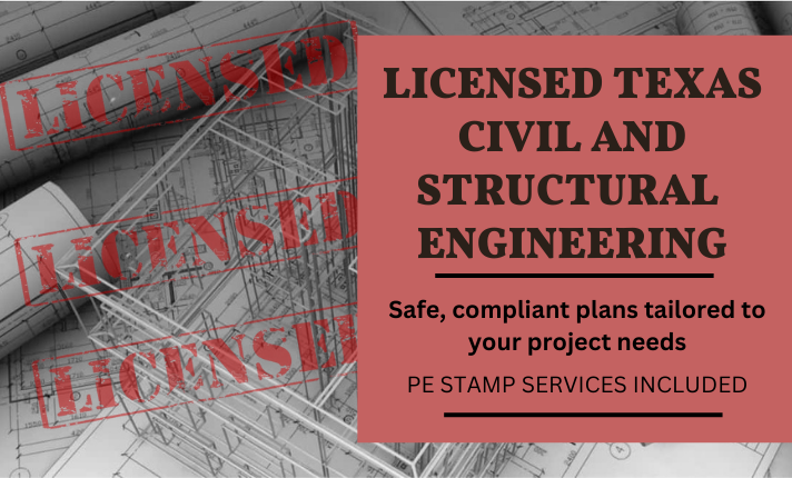 I Will Review Stamp as Licensed Civil and Structural Engineer in Texas