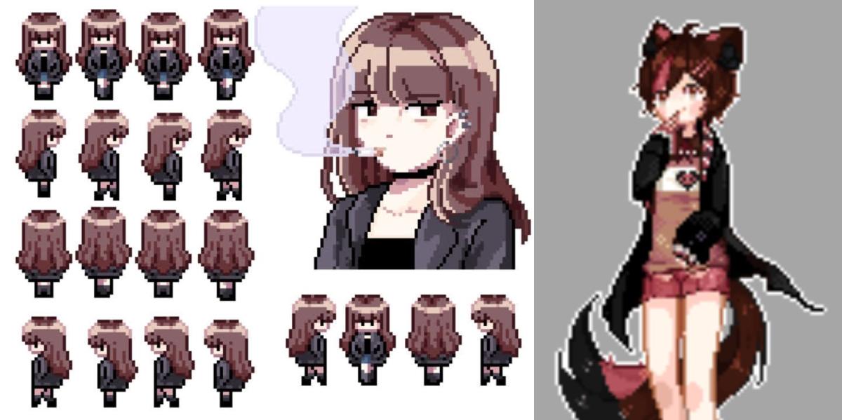 I Will Create a 2D Pixel Art Character Animation Pixel Sprite Sheet for NSFW Video Games & RPGs