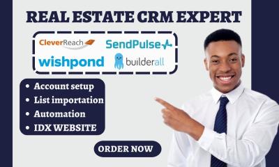 I Will Setup MailMunch, CleverReach, SendPulse, Builderall, Real Estate CRM, Automation, IDX