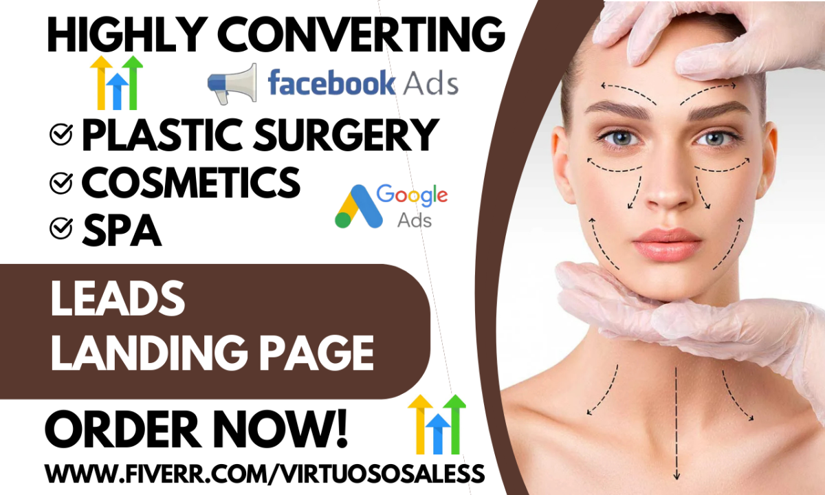 Generate Plastic Surgery Leads: Botox, Hair, Laser Removal & Weight Loss Landing Page