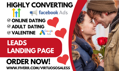 Generate Online Dating Leads: Adult Dating Matchmaking Love Dating Landing Page