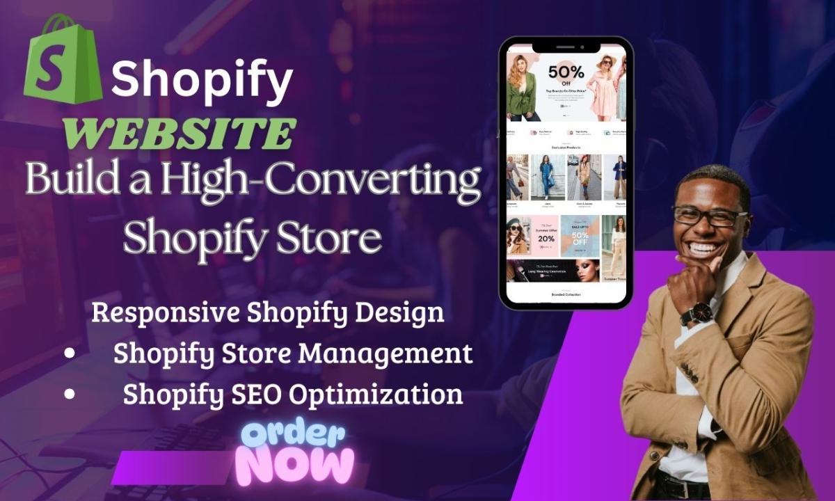 I Will Build and Customize Your Shopify Website & Dropshipping Store with a Premium Theme