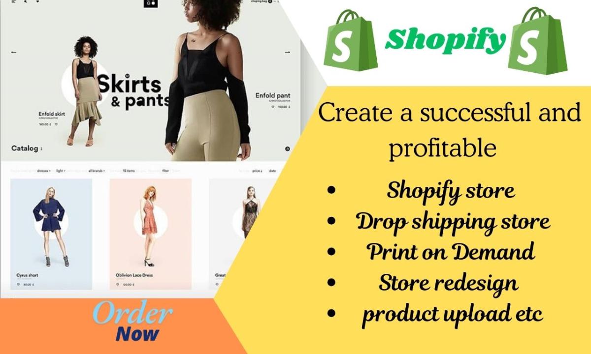 I Will Create a Tailored Shopify Store for Successful Dropshipping and Print on Demand