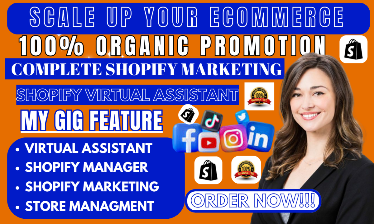 I Will Be Your Shopify Manager for Sales Funnel Optimization and Virtual Assistance